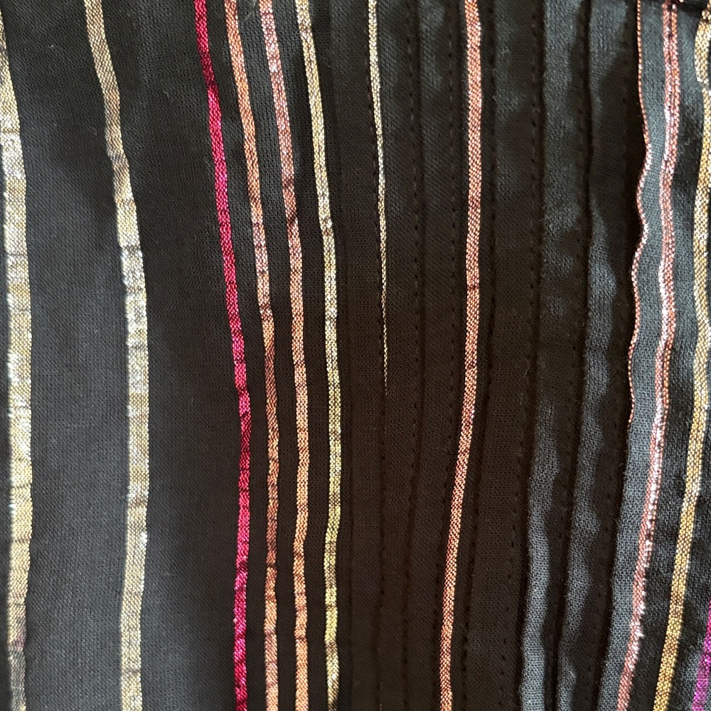 Farm Rio Lurex Striped Midi Dress - Picture 7 of 7